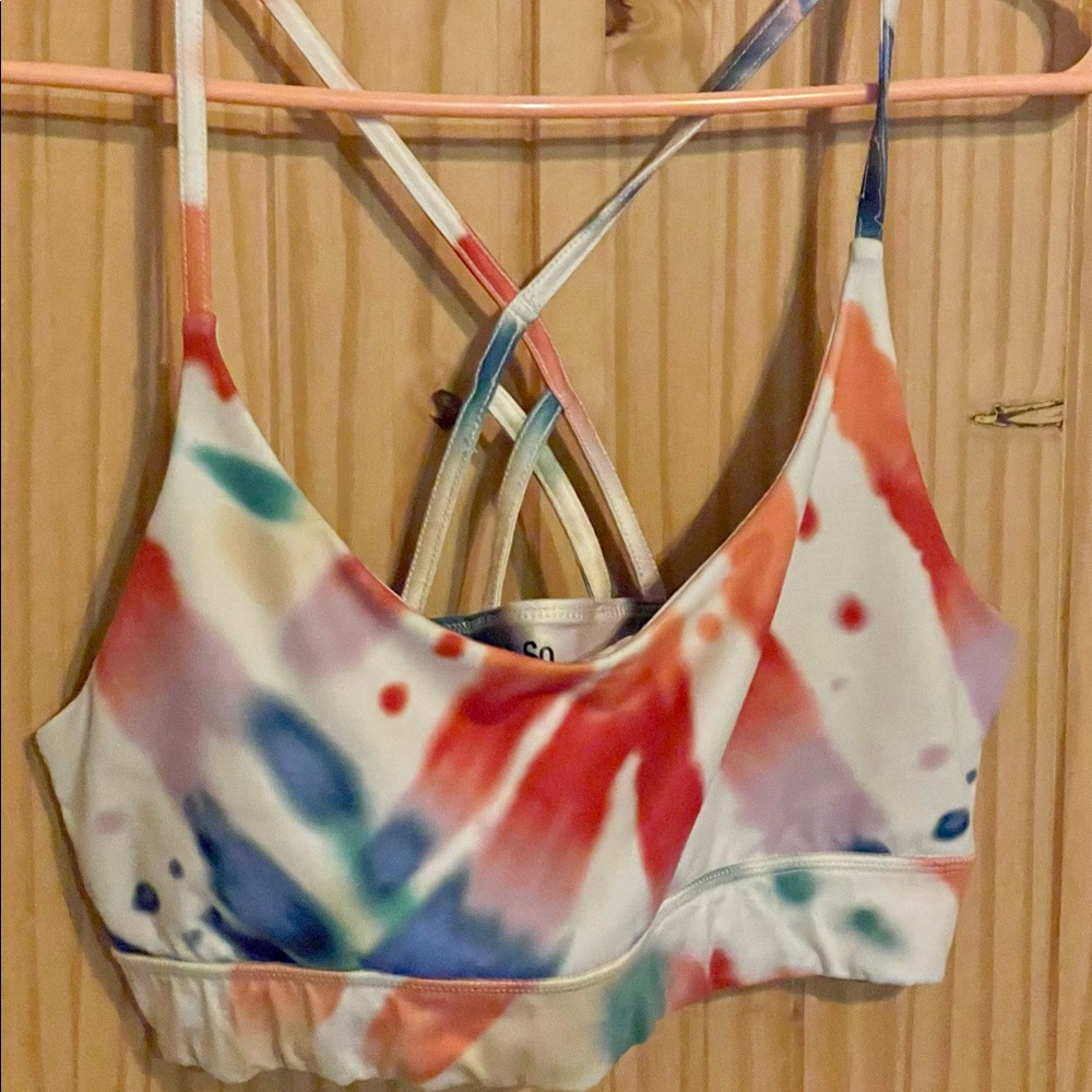 SO Brand Tie Dye sports bra L
